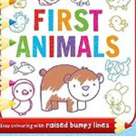 First Animals Bumpy Coloring