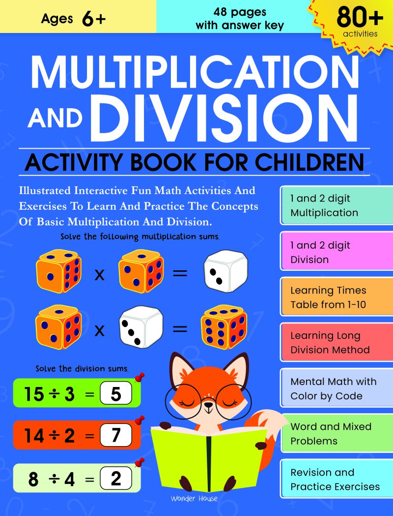 Multiplication and Division Activity Book for Children 80 Activities ...