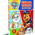 Paw Patrol Color By Number Super Boxset : Pack of 4 Coloring Books For Kids