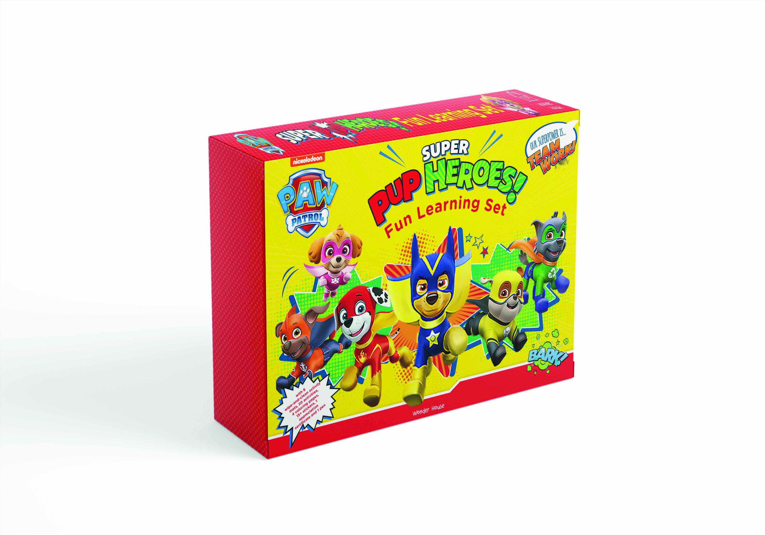 Mockups Design Nickelodeon Paw Patrol - Super Pup Heroes off Duty! : Fun Learning Set (With Wipe And Clean Mats, Co - تصویر 1