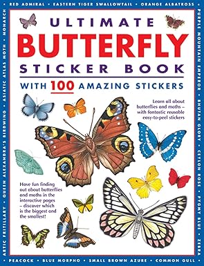 Ultimate Butterfly Sticker Book with 100 Amazing Stickers