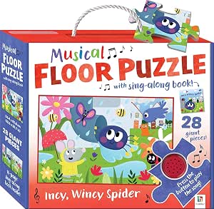9781488942600 Hinkler Musical Floor Puzzle Incy Wincy Spider