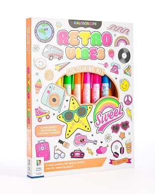 Kaleidoscope Colouring Kit Retro Vibes